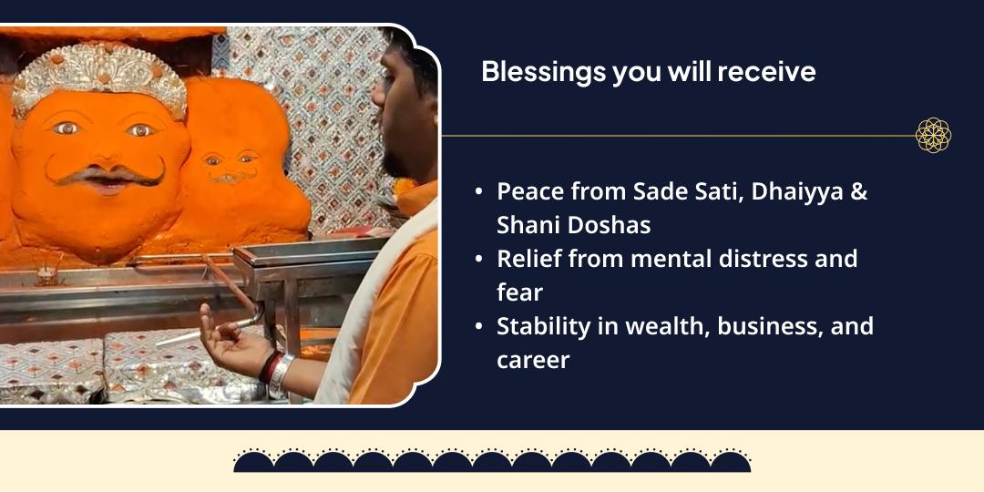 Sade Saati Dhaiyya Shanti Shani Navagrah Mandir Chadhava