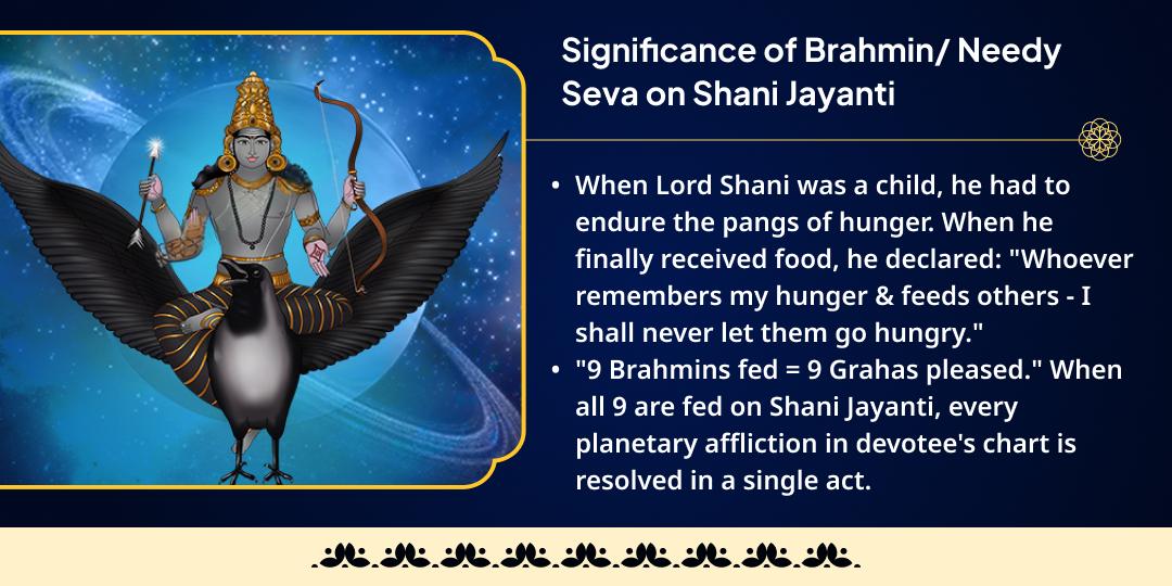 Shani Janmotsav 9 Graha Tripti 9 Brahmin & Needy Mahaseva
