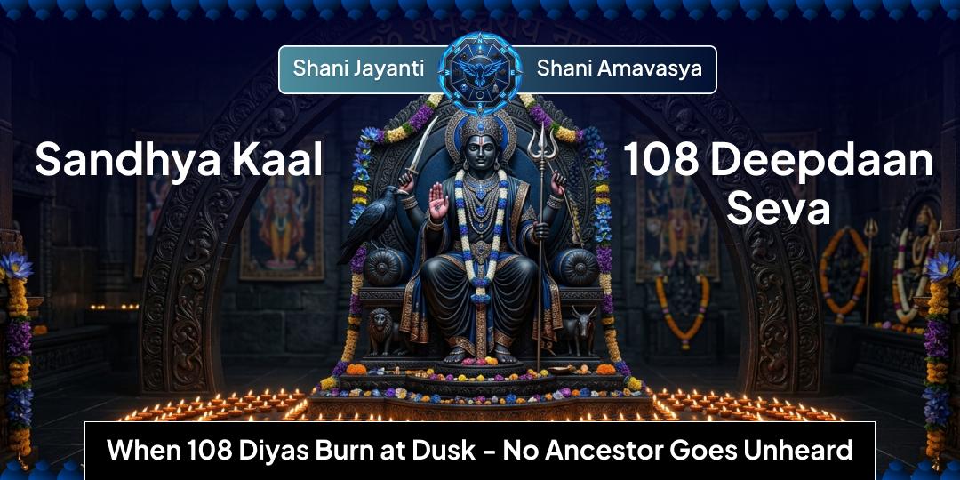 This 'Shani Jayanti' at dusk - light 108 diyas at Ujjain's Navagraha Temple, bring peace to your ancestors, and receive blessings!