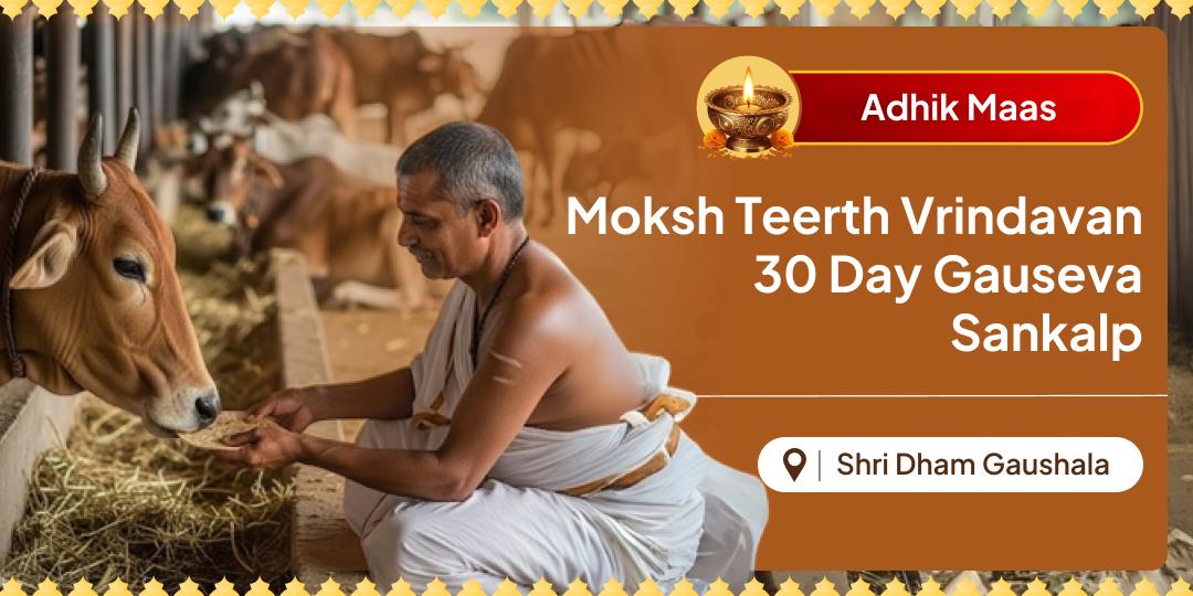 Earn Punya Beyond a Hundred Yagnas with 30 Day Gauseva Sankalp, Vrindavan 