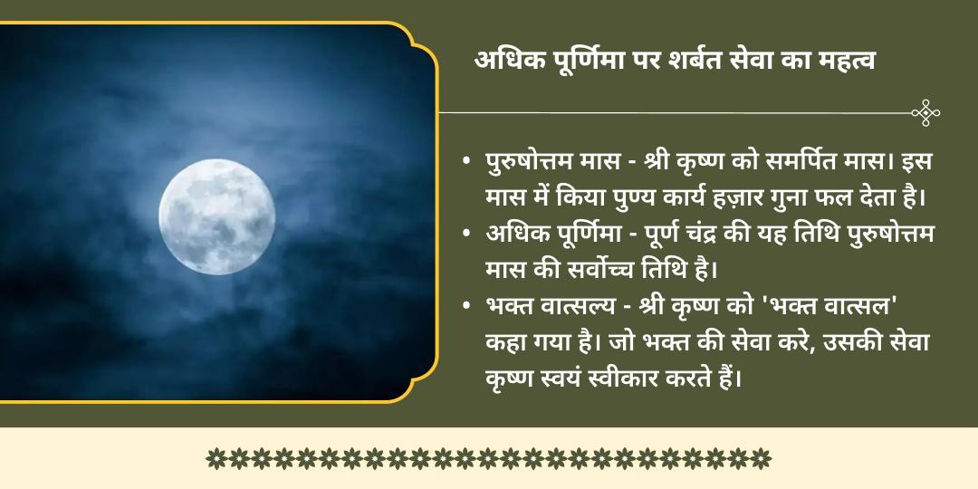 पुरुषोत्तम पूर्णिमा 84 कोस ब्रज परिक्रमा भक्त वात्सल्य शीतल शर्बत सेवा